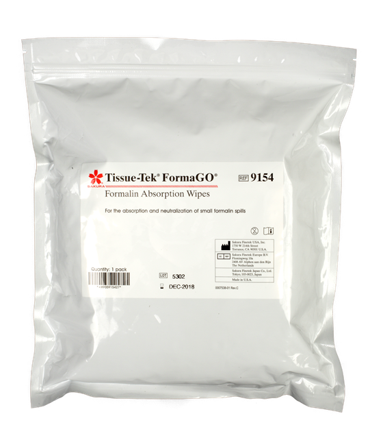 Tissue-Tek<sup>&reg;</sup> FormaGO<sup>&reg;</sup> Formalin Absorption Wipes